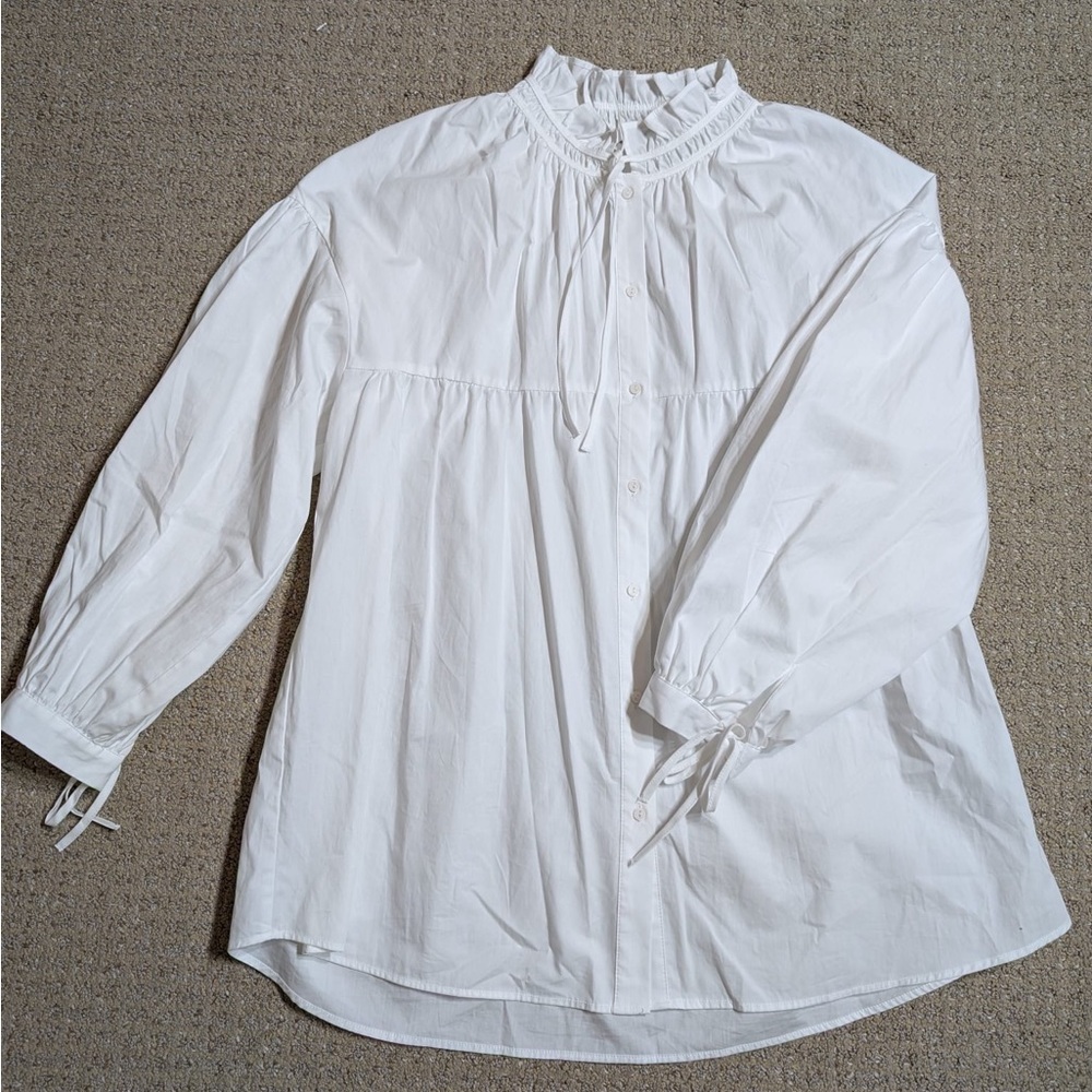 Zara white blouse
